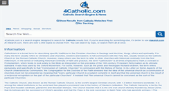 Desktop Screenshot of 4catholic.com